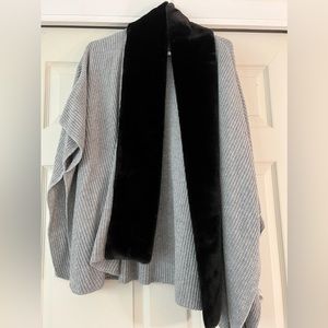 Calvin Klein fur shawl
